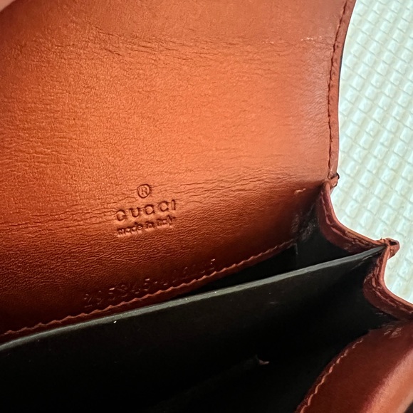 GUCCI Orange Patent Card Case, NWOT - Picture 7 of 7